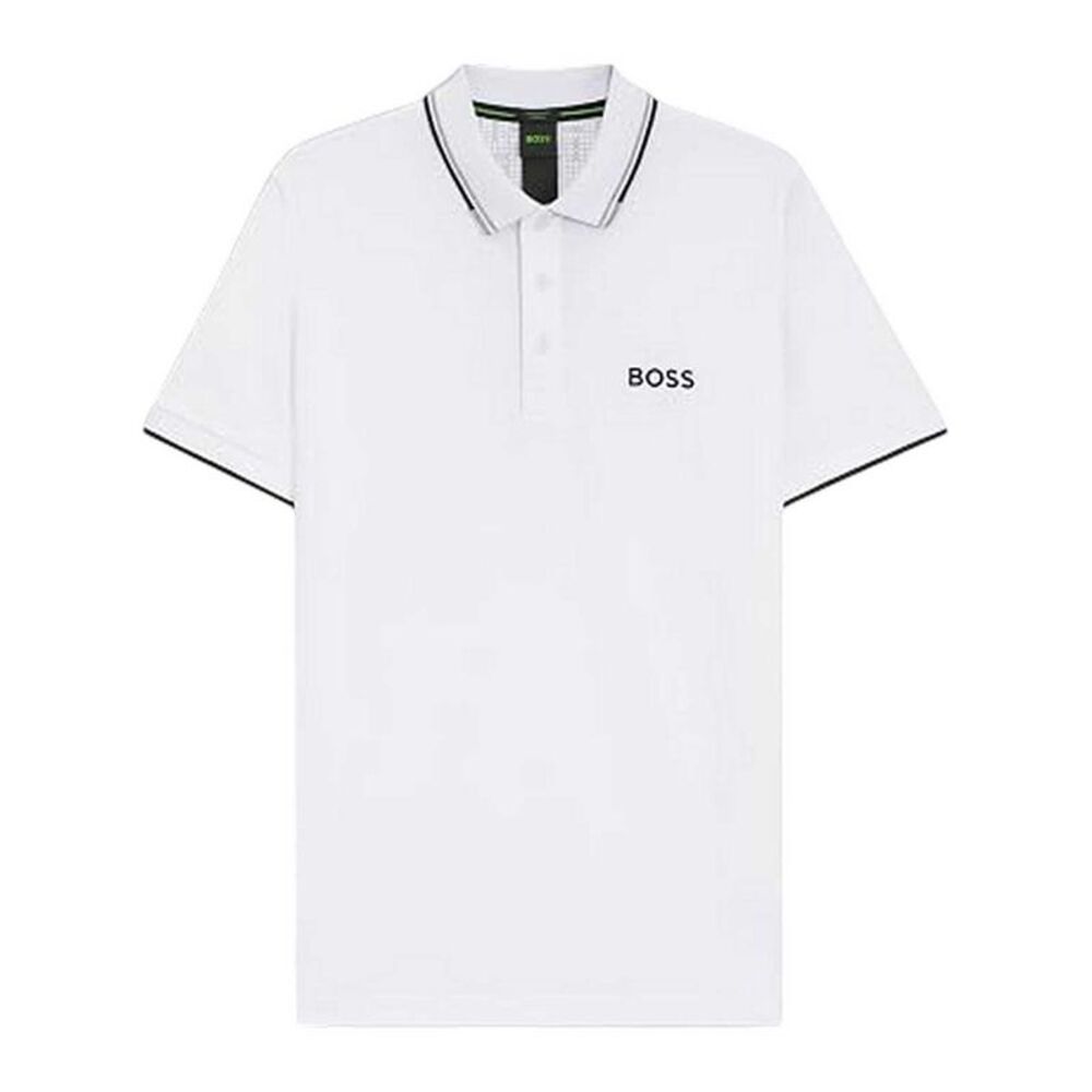Boss Mens Join Paddy Embroidered Logo Regular Polo Shirt / White